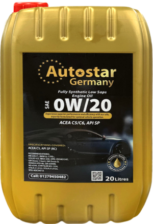 Autostar Germany Fully Synthetic 0W-30 Engine Oil API SP, ACEA C2